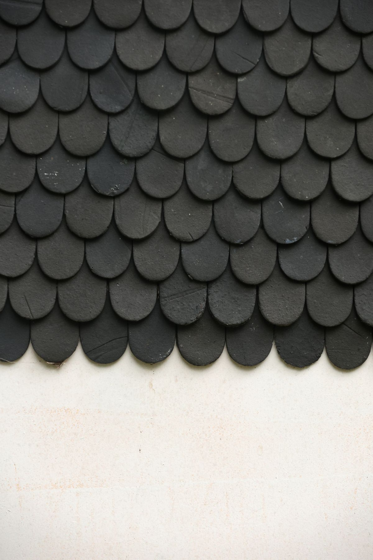 Asphalt shingle surface up close