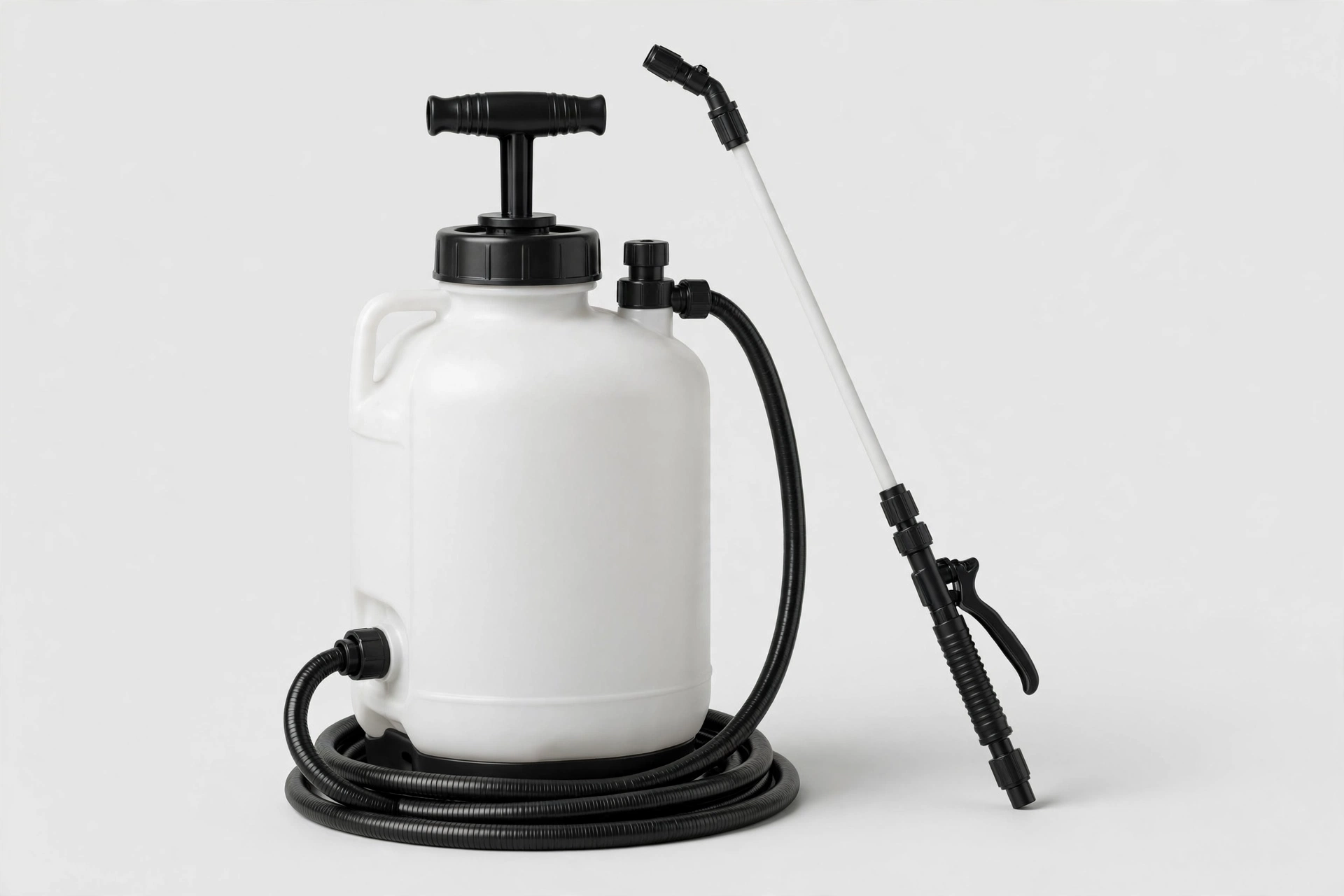 Illustration of a pump-up sprayer with wand